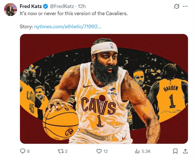 詹姆斯-哈登或留守骑士冲击总冠军 超级控卫成球