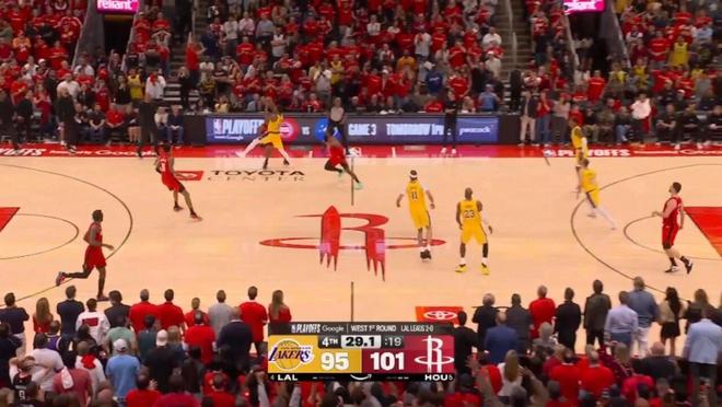 詹姆斯绝平三分助湖人加时胜火箭 斯马特关键表